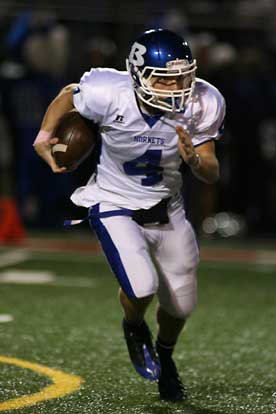 Logan Garland's 46-yard touchdown run gives Bryant a 14-0 lead. (Photo by Rick Nation)