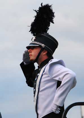 Senior Drum Major Alex Ford