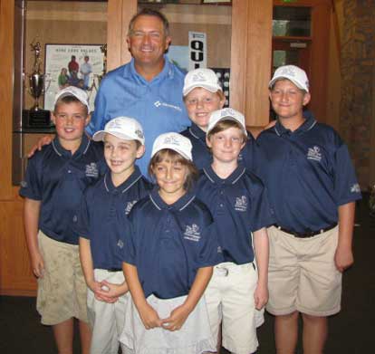 The Bryant ambassadors pictured with Ken Duke are (from left to right, back to front) Tanner  Caton, Grant Ferguson, Nick Canale, Brendon Morton, Sophia Canale, Drew Castleberry.