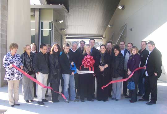 Members of the Bryant Chamber of Commerce celebrated the opening of the Fellowship Bible Church South at 5724 Alcoa Road in Benton with a ribbon-cutting ceremony on Thursday, Dec. 10. (Photo courtesy of the Bryant Chamber of Commerce