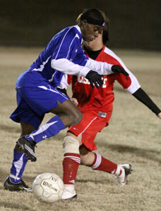 Marshawn Hood scored Bryant's first goal against Jacksonville.