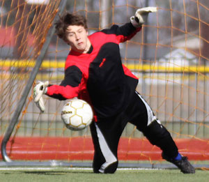 Bryant goal keeper Devin Norris