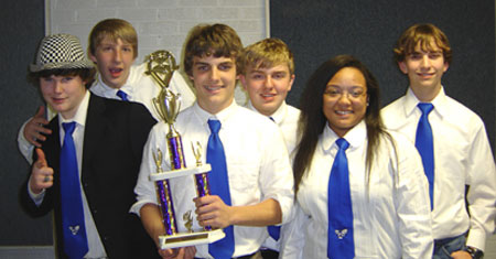 The Bryant Middle School seventh and eighth grade Quiz Bowl team.