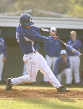 Brennan Bullock was in the middle of two scoring innings for the Bryant Hornets against Texarkana on Thursday, March 26. (Photo by Rick Nation)