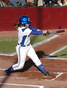 Jessie Taylor blasted a grand slam in Bryant's 8-5 win over the Owensboro, Ky., Catholic Aces. (Photo by Mark Hart)