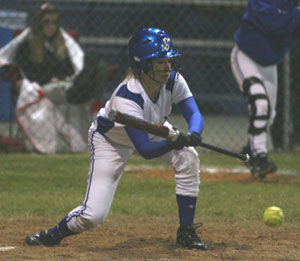 Cassidy Wilson gets a sacrifice bunt down