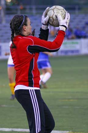 Bryant goal-keeper Megan Childress. (Photo by Misty Platt)