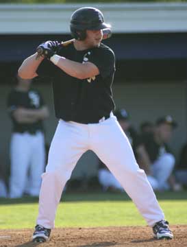 Dylan Pritchett went 2-for-2 with a pair of walks and three runs batted in for the Bryant Black Sox Junior American Legion team Monday. (Photo by Rick Nation)
