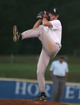 Justin Blankenship threw two shutout innings of relief. (Photo by Rick Nation)