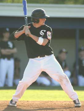Brady Butler went 2-for-2 with a walk and an RBI for the Junior Black Sox on Wednesday. (Photo by Rick Nation)