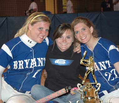 Bryant Lady Hornet seniors Christen Kirchner, Paige Turpin and Sarah Hart. (Photo by Mark Hart)