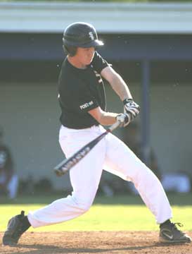 Lucas Castleberry went 4-for-4 in Sunday's second game. (Photo by Rick Nation)