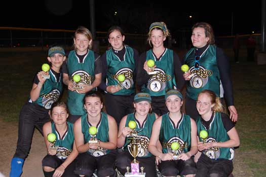 Vertigo team members include, front from left, Bailey Carter, Kayla Jolley, Holly Drombetta, Kati Daley, Ashton Currey; back row, Courtnie Shultz, Taylor Oglesby, Samantha Davis, Stevi Berg and Rachel McCallister