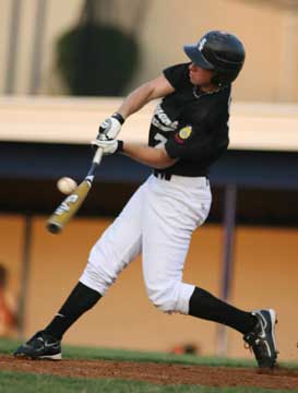Justin Blankenship had two hits, two runs scored and two knocked in Friday night. (Photo by Rick Nation)