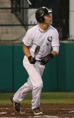 Tyler Sawyer had two of Bryant's six hits Tuesday. (Photo by Rick Nation)