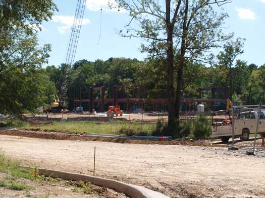 Work is progressing at Bishop Park. (Photo by Lana Clifton)