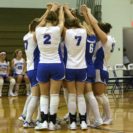 The Bryant Lady Hornets prepare to take on the Conway Lady Wampus Cats on Thursday. (Photo by Rick Nation)