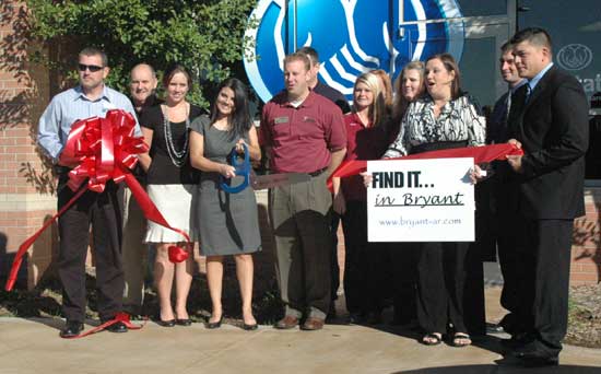Members of the Bryant Chamber of Commerce joined in a ribbon-cutting ceremony for the Stanley Insurance on Thursday, Oct. 28.