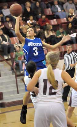 McKenzie Adams finished with 17 points for Bryant. (Photo by Kevin Nagle)