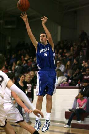 Riley Hall knocked down the only 3-pointer of the game. (Photo by Rick Nation)