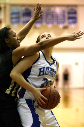 Bryant's Brooke Parish looks for room to shoot. (Photo by Rick Nation)