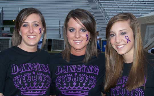 From left, Brittany Jones, Macy Hall and Stephanie Friemel