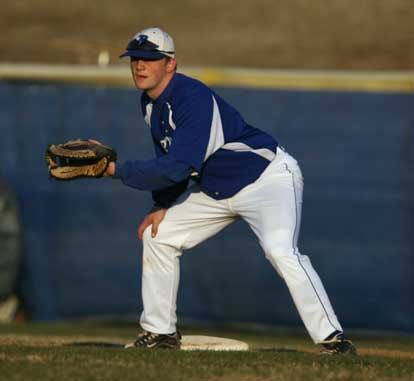 Brady Butler drove in Bryant's first run Thursday night. (Photo by Rick Nation)