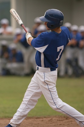 Jordan Taylor's sacrifice fly provide the Hornets with the winning margin. (Photo by Rick Nation)