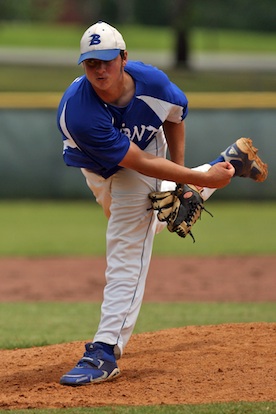 Ben Wells improved to 8-2 on the season with Saturday's complete game victory. (Photo by Rick Nation)