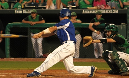 Brennan Bullock's two-run single capped a five-run third for Bryant. (Photo courtesy of Phil Pickett)