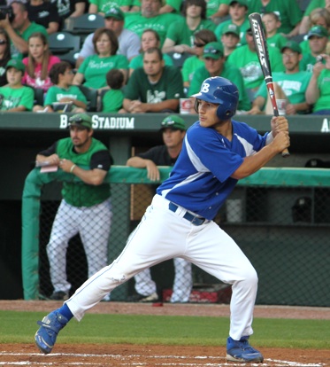 Hunter Mayall scored four runs during Friday's championship game. (Photo courtesy of Phil Pickett)