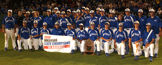 The 2010 Class 7A State champion Bryant Hornets. (Photo courtesy of Phil Pickett)