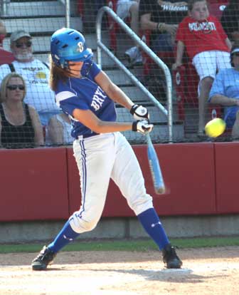 Ashley Chaloner contributed a pair of hits Saturday. (Photo courtesy of Phil PIckett)