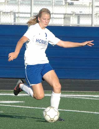 Maggie Hart scored Bryant's goal on Monday against Fayetteville. (Photo by Mark Hart)