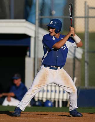 Hunter Mayall had two hits Tuesday. (Photo by Rick Nation)