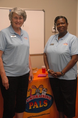 Fundraising Pals - President Marilyn Wilcox and Operations Manager Carolyn Colclough.