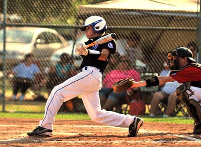Hayden Daniel had three hits. (Photo by Ron Boyd)