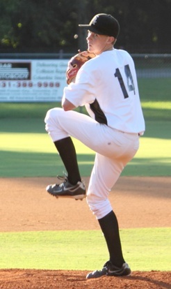 Jordan Taylor was perfect for 2 2/3 innings. (Photo by Phil Pickett)