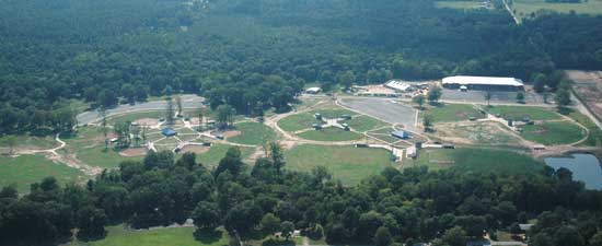 An aerial view of Bishop Park from the east. (Photo by Kevin Nagle)