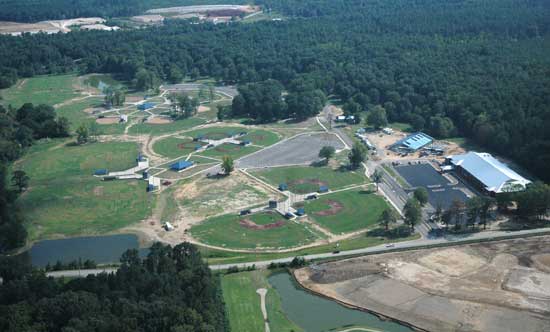 An aerial view of Bishop Park from the north. (Photo by Kevin Nagle)