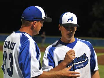 Manager Jimmy Parker and Cody Gogus. (Photo by Ron Boyd)