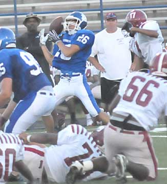 Bryant's Dakota Johnson (26) makes an interception. (Photo by Kevin Nagle)