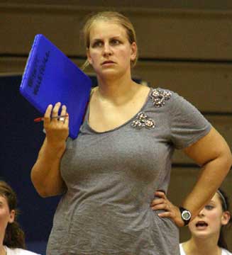 Bryant head coach Beth Solomon (Photo by Rick Nation)