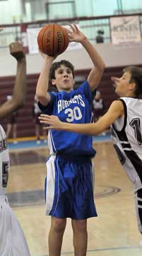 Austin Masters launches a shot. (Photo by Kevin Nagle)