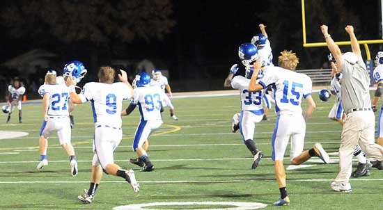 Bryant celebrates its victory. (Photo by Kevin Nagle)