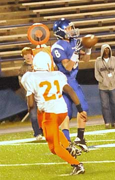 Bryant's Paul Tierney (8) makes a catch. (Photo by Kevin Nagle)