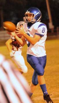 Paul Tierney makes one of his six catches. (Photo by Kevin Nagle)