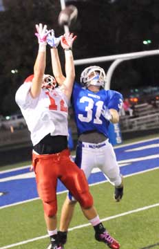 Bryant's Stoney Stevens (31) tries to break up a pass. (Photo by Kevin Nagle)