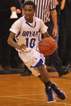 Sophomore Anthony Black scored all 7 of his points in the fourth quarter. (Photo by Rick Nation)