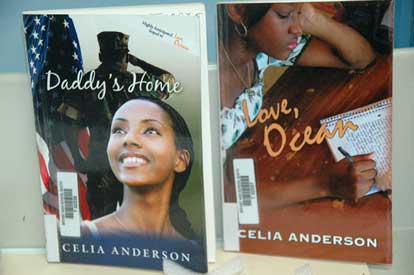 Anderson's two novels (Photo by Martin Couch)